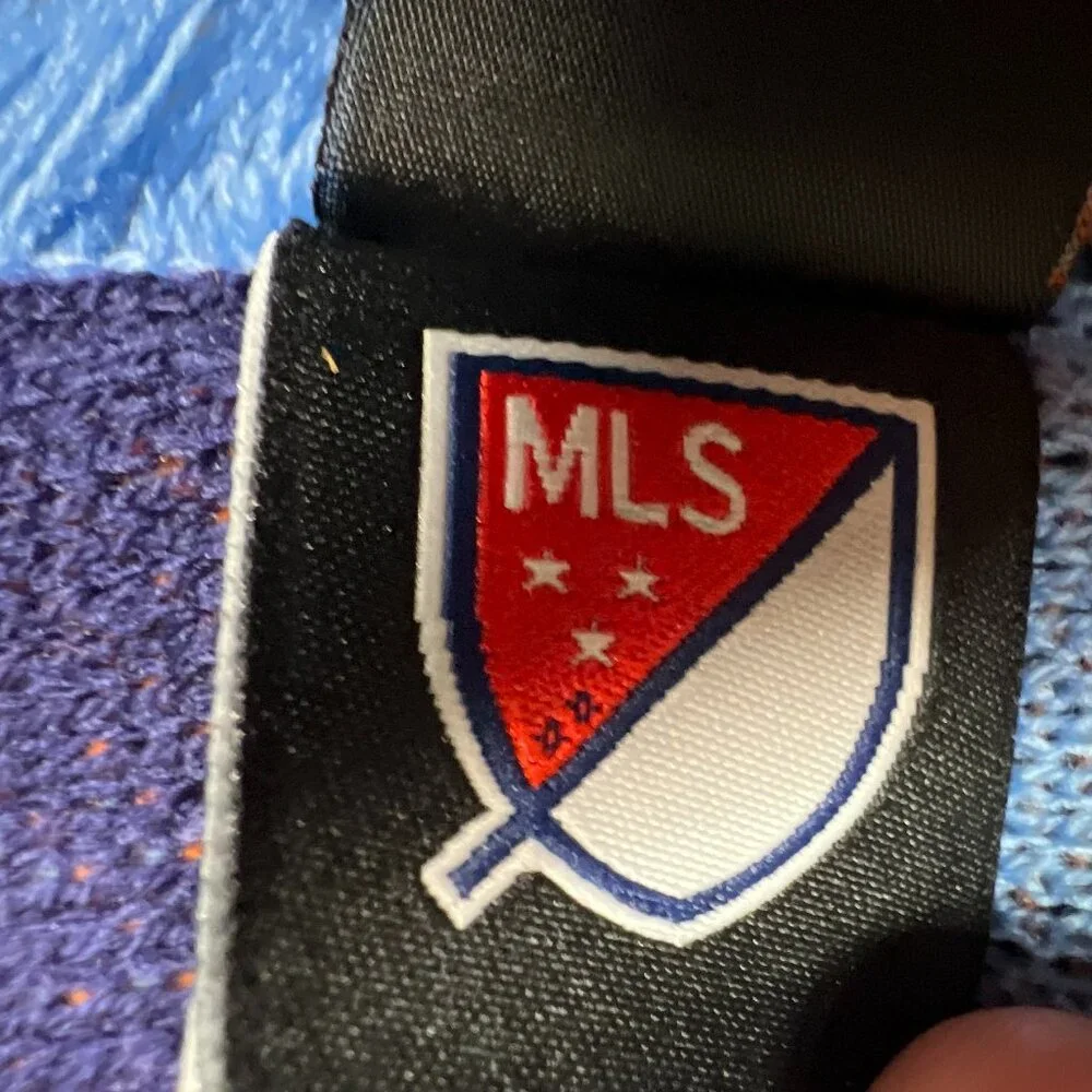 Adidas Unisex OSFA Blue Orange Winter‎ Fringe New York City FC MLS Scarf NWT